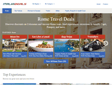 Tablet Screenshot of italiadeals.com